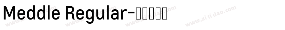 Meddle Regular字体转换
